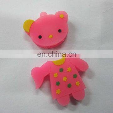 New Design Pink Pvc 128gb Flash Usb Cover/holder Keychain photo-3