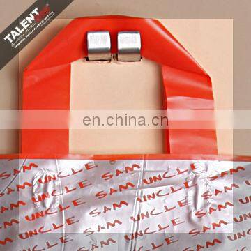 Customized Private Design Printed Logo Plastic Softloop Handle Shopping Bag photo-3