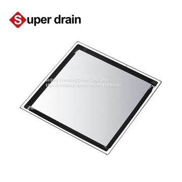 stainless steel strainer China factory manufacturer grate concrete  bathroom insert tiles square shower floor drain