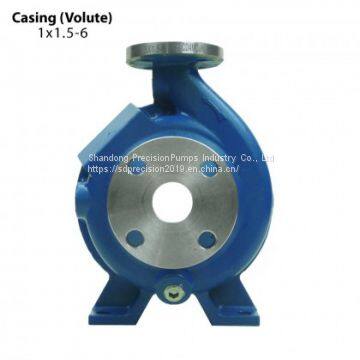 ANSI Pump Parts 100% Interchangeable With Goulds 3196 Series Pump Parts Casing