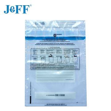 High Quality Customized Design Plastic Security Money Bag photo-3