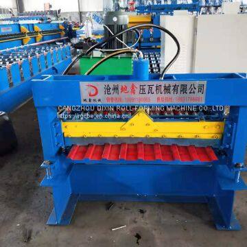 Color Sheet Trapezoidal Cold Roll Forming Machine photo-2