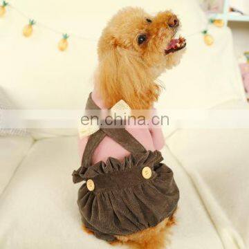 Cute Dog Clothes Suspenders Fairy Bowknot Bloomers Pet Puppy Apparel photo-3