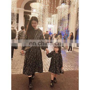 C1064/Family Boutique Clothing Mother and Daughter Classic Floral Dress Fashion Casual Girls Dress