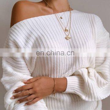 LAITE D2130 Women Casual Dresses Ladies Bishop Sleeve Knitted Dress Sweater Dresses Women Clothing photo-7