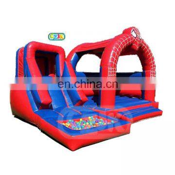spider man commercial large pvc party adult combo inflatable castle bounce house for kids and adult
