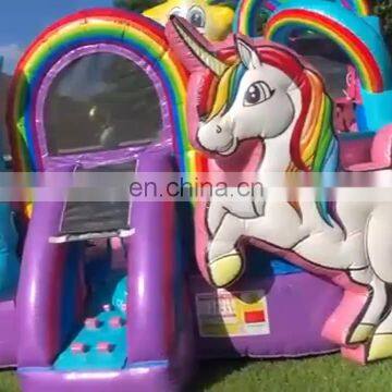 Kids Jump Bounce House Inflatable Commercial Bouncer Unicorn Jumping Bouncy Castle Playground