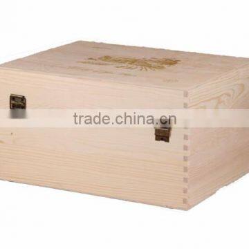 Handmade Natural Color 6 Bottles Wine Gift Box Wooden,wine Packaging Boxes photo-5