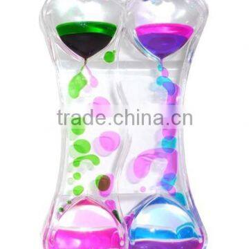 Heart Shape Liquid Hourglass Timer, Custom Wholsesale Oil Timer