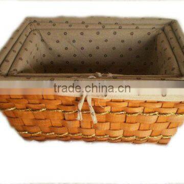 Wood Wastepaper Basket/Waste Basket