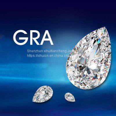 Loose Gemstones Moissanite Stone 0.35ct To 6ct Pear Shape Diamond D Color VVS1 Loose Beads For Women Luxury Ring Jewelry Making