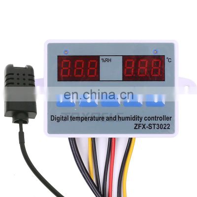 Digital Temperature Humidity Controller Regulator Thermostat Hygrostat  Control with Humidity Sensors 220V