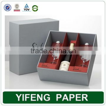 China Packaging Manufacturer Wine Glass Gift Box Wine With Logo