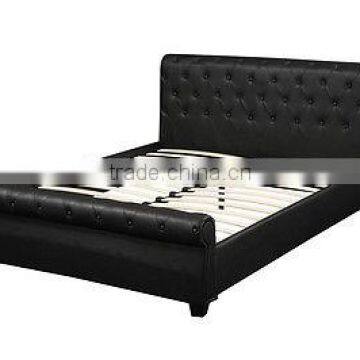 Bedroom Furniture Modern Design Cream Leather Big Bed Modern Bed Designs For Hotel photo-2