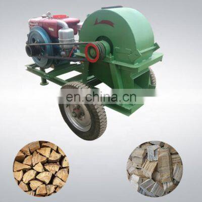 Mobile Diesel Driven Mushroom Wood Pallet Making Sawdust Shaving Crusher