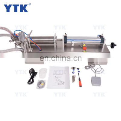 YTK-G1WY Pneumatic100-1000ML Single Head Drink Juice Liquid Filling Machine For Beverage