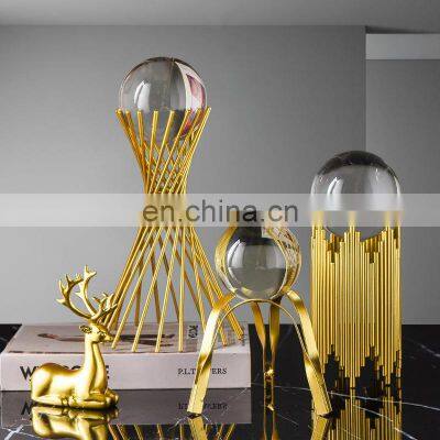 Home Decor Gold Pieces Interior Nordic Table Living Room Accessories Modern Crystal Decoration Other Home Decor Luxury For Home