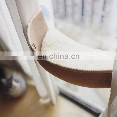 Factory Supply Wool Foldable House Indoor Plush Swing Hanging Summer Cat Bed Hammock