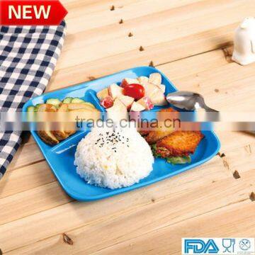 FDA Kitchen ware 3 divided 9"silicone dinner plate sushi plate