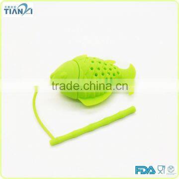 2015 Newest Color Less Orange FDA/LFGB Standard Silicone Tea Strainer photo-2