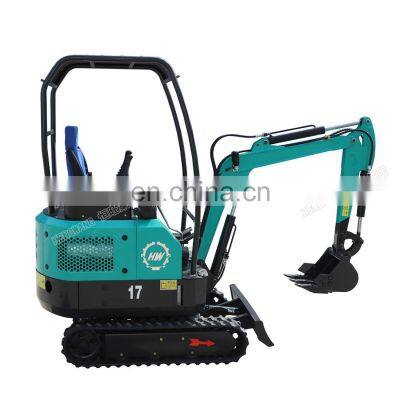 hw-17 compact hydraulic crawler excavator with 0.03m3 bucket