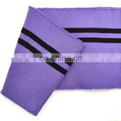 Colorful rib customized good-feeling rib for t shirt ribbed leather cuffs fabric