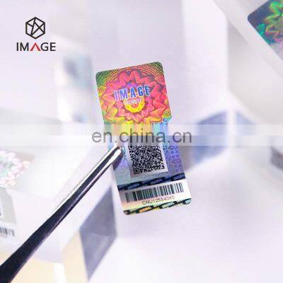 Custom 3D Security Sealing Hologram Sticker with Serial Number Scratch QR Code