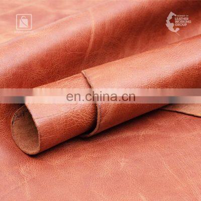 Factory Direct Supply Wholesale Natural Full Grain Vegetable Tanned Genuine Leather