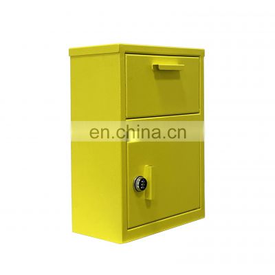 Large Metal Outdoor Apartment Waterproof Free Standing Package Box Parcel Mail Boxes Letterbox