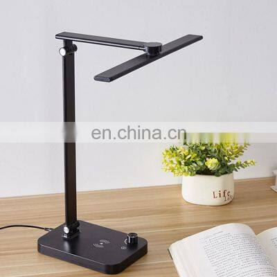 Wireless LED Desk Lamp for Home Office Touch Control Foldable Table Lamp Bedroom Work Study LED Desk Lamp for Home Office