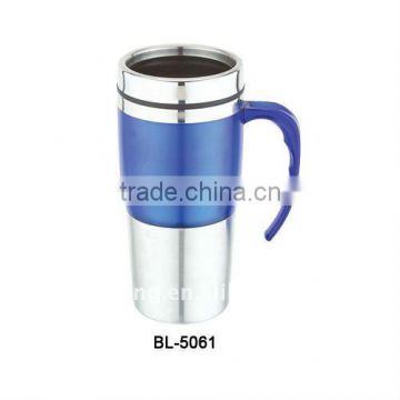 450ml stainless steel travel mug with plastic handle BL-5061