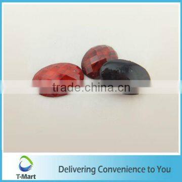 Dark Siam Resin Rhinestones With Holes for Handbag Decoration photo-2