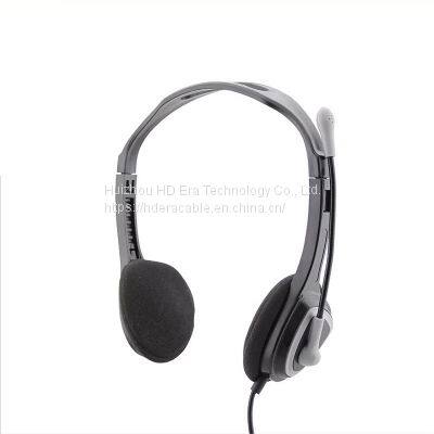 Ultra-Lightweight 2m Usb Headphones Over-ear Headphones Noise Cancelling Microphone Headphones HD805