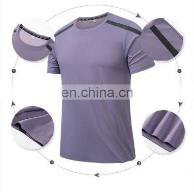 Plues Size New Style Ice Silk Quick Dry Breathable Men's Sports Gym Shirt Workout Training Fitness High Quality Short Sleeve Tee photo-3