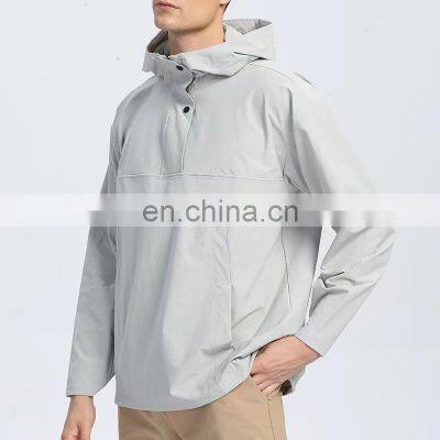 New Custom Logo Light Weight Windbreaker Hoodie Men's Outdoor Casual Jogging Sports Jacket Fitness Clothes Tracksuits