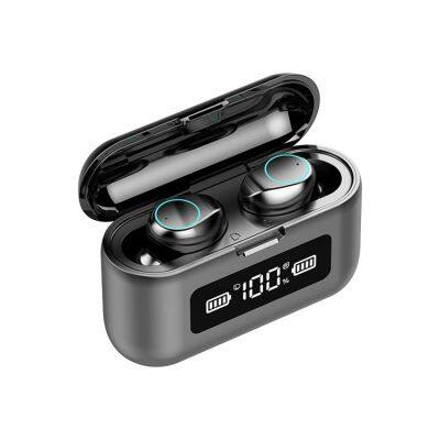 281 Tws 5.0 Headphone Ipx7 Waterproof Earbuds Stereo Sports Wireless Earphone Wiht 1200Mah Led Smart Power Bank