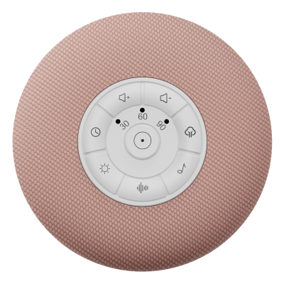 2024 New Portable Baby Bedside Sleeping Nursing Night Light 3 Time Seting Shift Focus White Noise Machine with Bluetooth Speaker