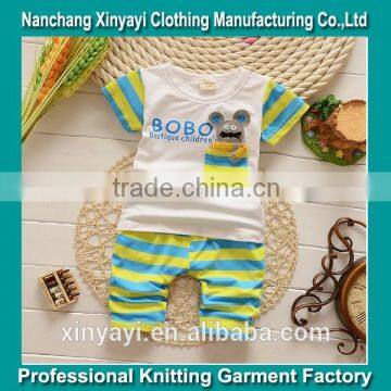 2015 summer shorts leisure suit cute baby wear t shirt and pant alibaba China Supplier