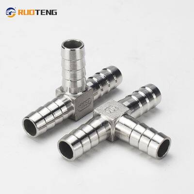 [RUOTENG] High Quality Stainless Steel Hose Barbs 3-Way T-Tee T-Barbs 1/2 Inch Combined Home Brewing Accessories photo-2