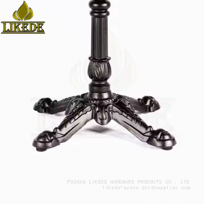 Cast Iron Coffee Table Legs Metal Black Removable Table Leg photo-5