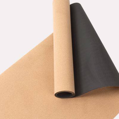 Recycled Custom Cork Natural Rubber Yoga Mat Fitness Superior Catch Grip for Traction Eco Friendly