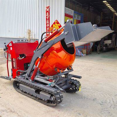 Crawler Type Automatic Feeding 400L Small Concrete Mixer Truck photo-2