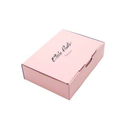 Custom Pink Logo Printing Corrugated Gift Mailer Box Special Design Cost Saving Mailer Box photo-2