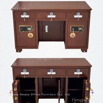 Fingerprint Enabled Office Desk With Safe Compartment – High Security, Sleek Handle Design, Easy Assembly for Office/Store photo-3