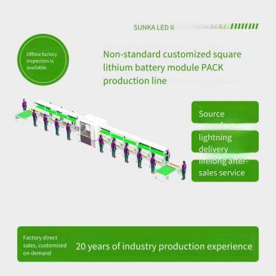 Non-standard Automated Assembly Production Line for Square Lithium Battery Modules in Power Energy Storage Assembly of Battery Pack Production Line photo-2