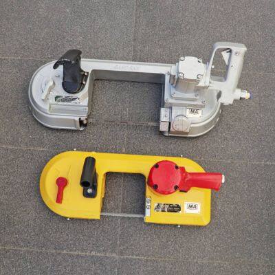 Wanli Mine-used Pneumatic Band Saw, Handheld Small Underground Flameproof Type for Cutting Steel Without Spark, Pneumatic Wire Saw photo-5