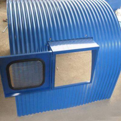 Xiangyun Environmental Protection Supplies Blue Protective Cover, Openable Arch-shaped Rainproof Cover, Gray Color Steel Plate Thickened Sealing Cover for Belt Conveyor