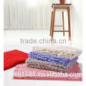 2016 most populars chenille shaggy and anti-slip bath foot mats