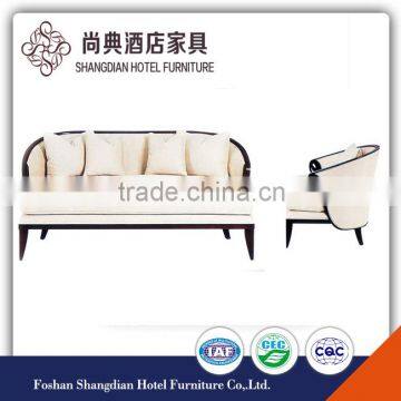 luxury antique white fabric hotel sofa JD-SF-016