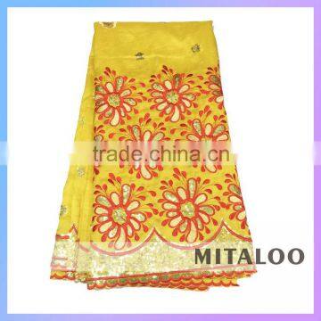 Mitaloo MGP0036 Fashion African Silk Lace Fabric George Lace